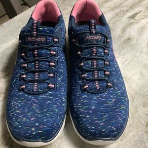 Womens Skechers Empire D’Lux Sparkling Pops Tennis Shoes Sneakers Size 10